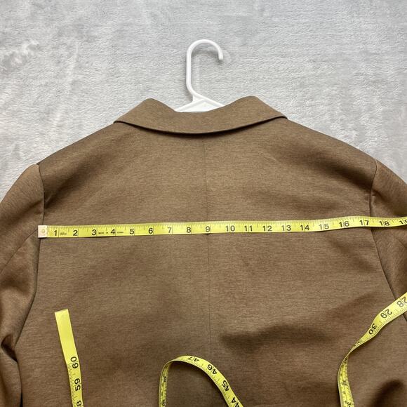 Stylus LaDarius Campbell Knit Blazer Mens M Heather Brown 2 Button Vent Stretch - Picture 9 of 14